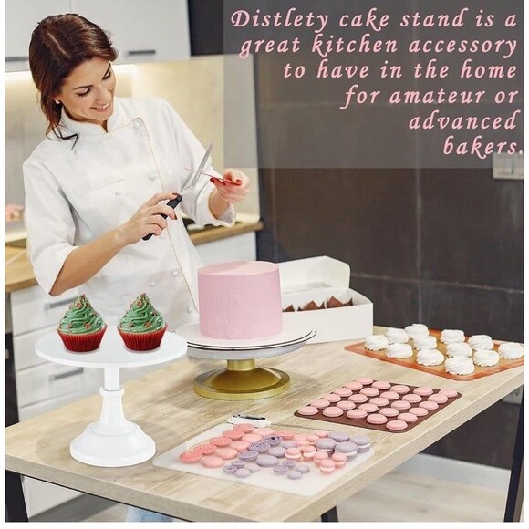 New in box 10” Metal Cake Holder Stand For Wedding Reception Birthday Parties - Picture 5 of 12